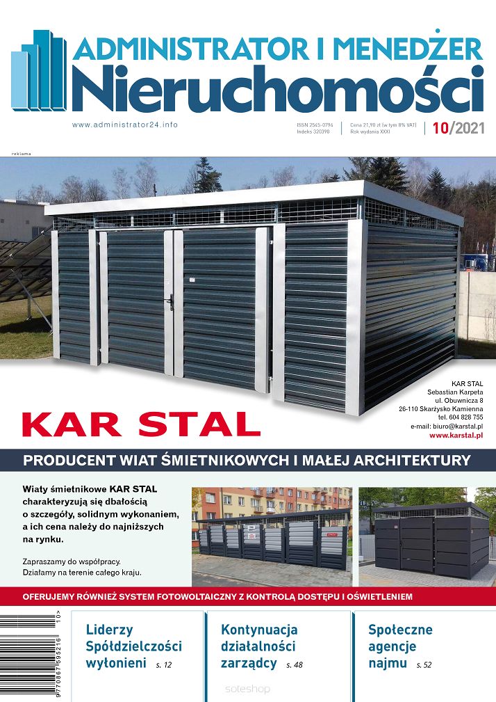 Administrator i Menedżer Nieruchomości 10/2021