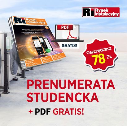 Prenumerata studencka Rynku Instalacyjnego + e-prenumerata PDF w prezencie
